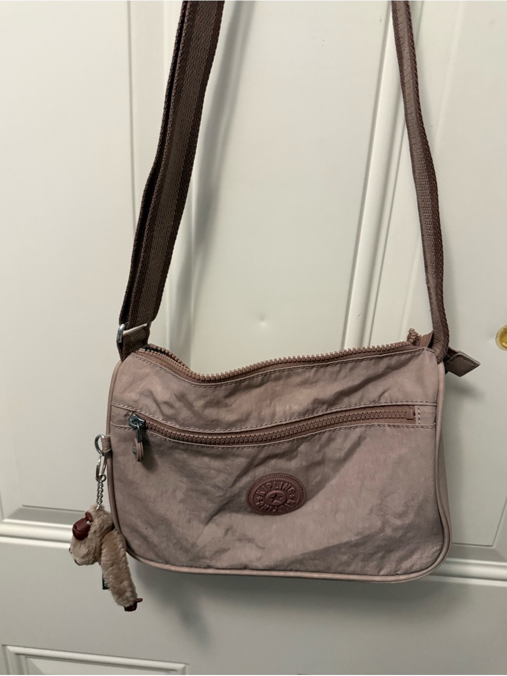 Kipling Small Crossbody Bag in Dusty Mauve